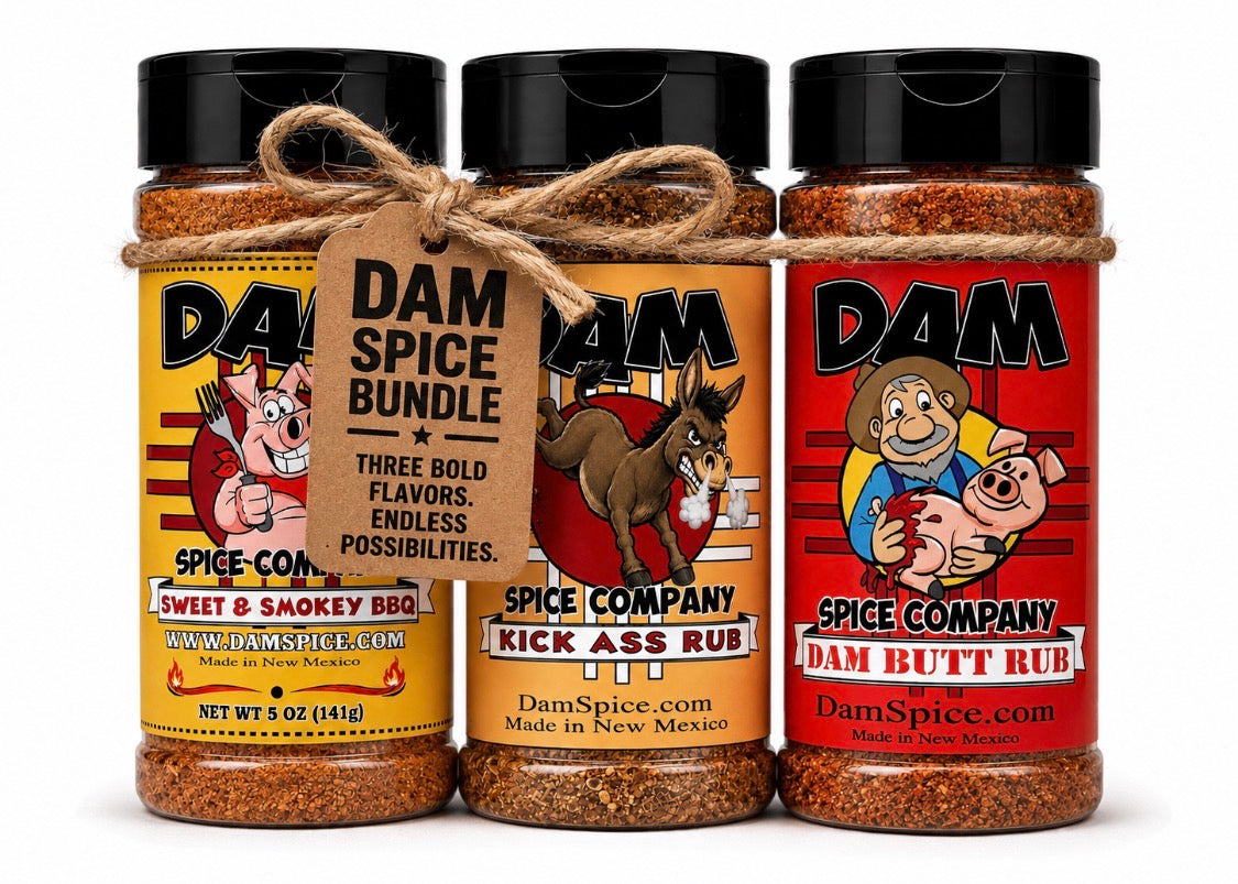 Sweet & Smokey Rub, Kick Ass Rub and DAM Butt Rub