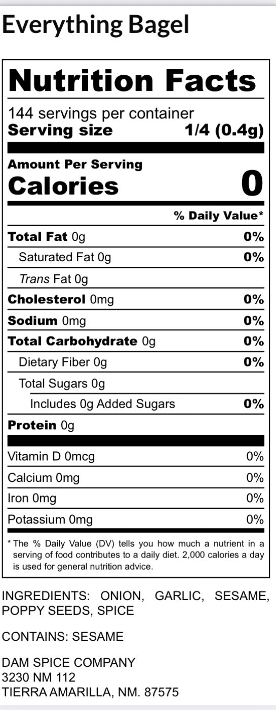 Everything Bagel Sample